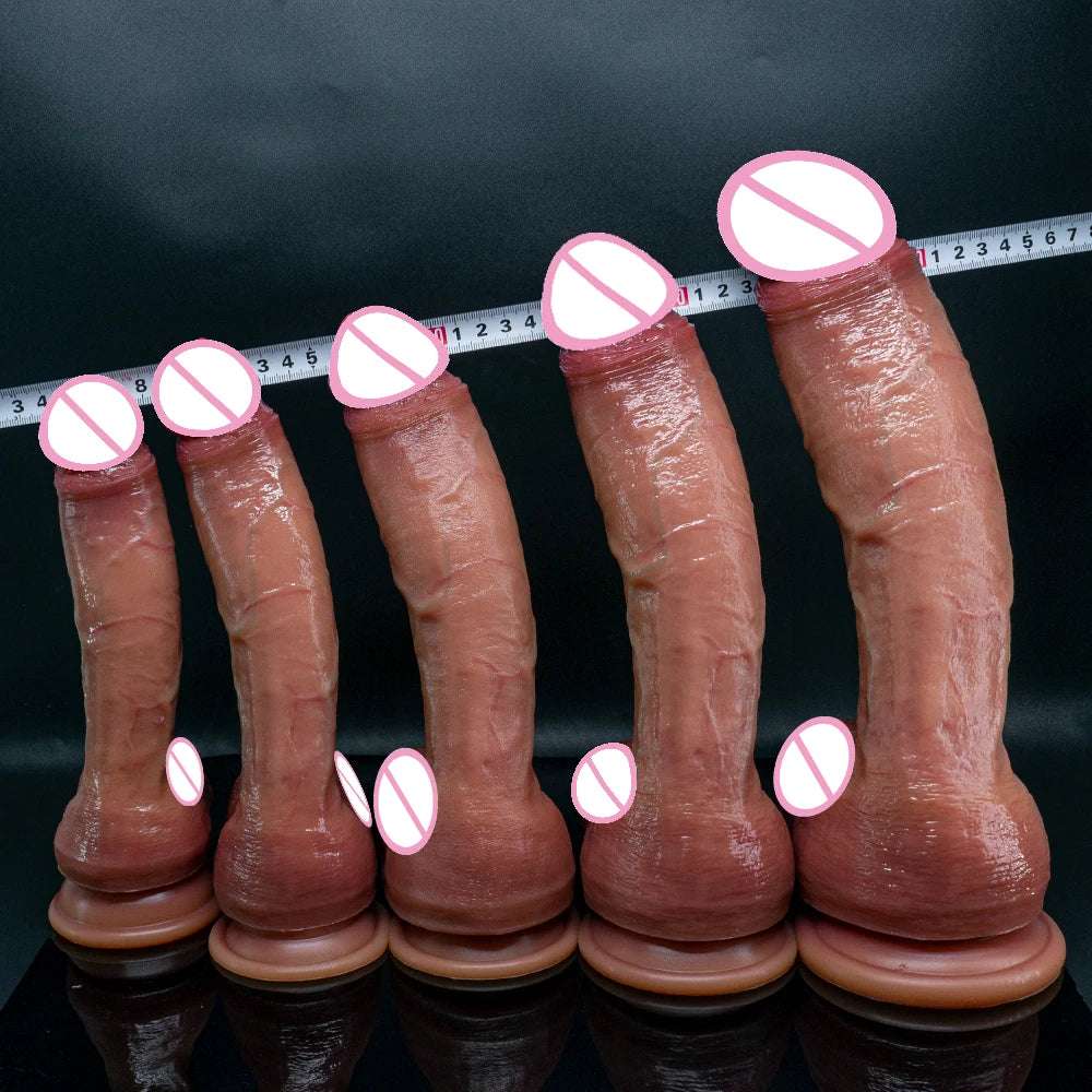Super Long Skin Dildo intimate Medical Silicone Realistic SexToy For Women pleasureor Makeup Dildo Strapon Suction Cup Dick Adults