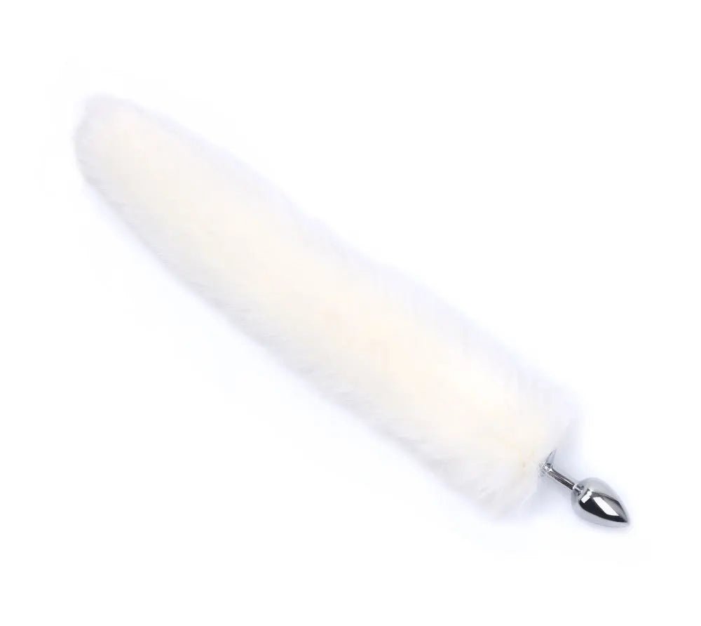 Overhead view of fox tail plug