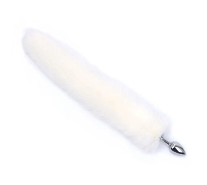 Overhead view of fox tail plug