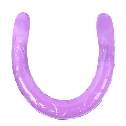 Detail shot of base or attachment on new 44 cm long double toy for couples wellness experience