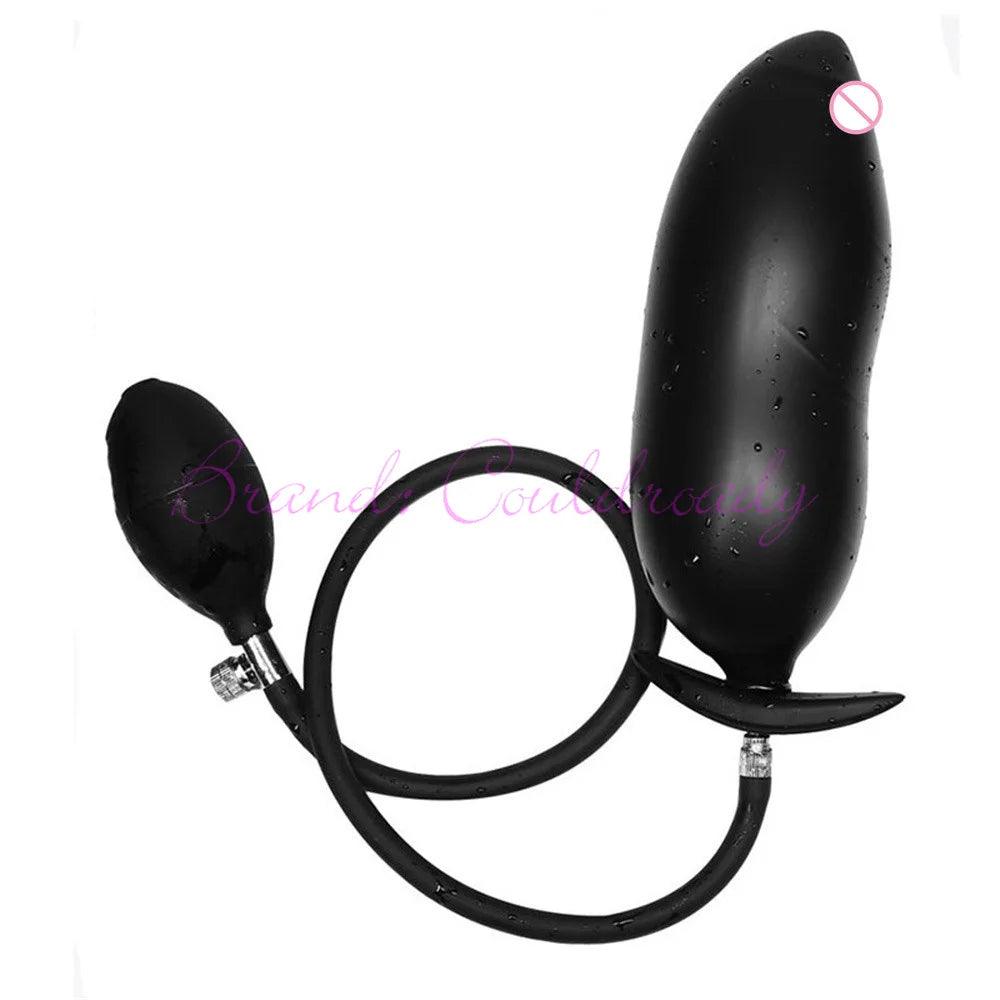Close-up of material texture and finish on inflatable silicone for ultimate pleasure experience device
