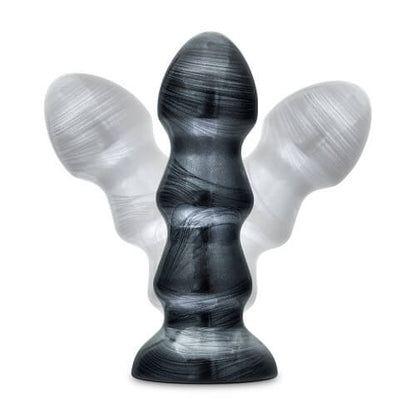 Jet Black Jack Large Ribbed Butt Plug 7 inches