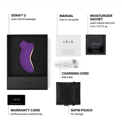 LELO SONA 2 Sonic Clitoral Massager - Purple