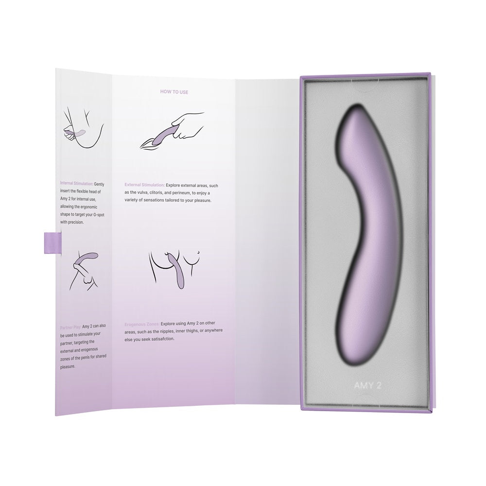 Svakom Amy 2 G-Spot and Clitoral Vibrator Lilac