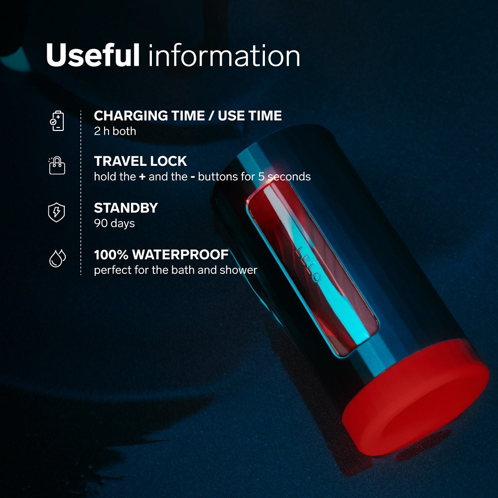 LELO F1S V3 AI Interactive Male Masturbator Blue