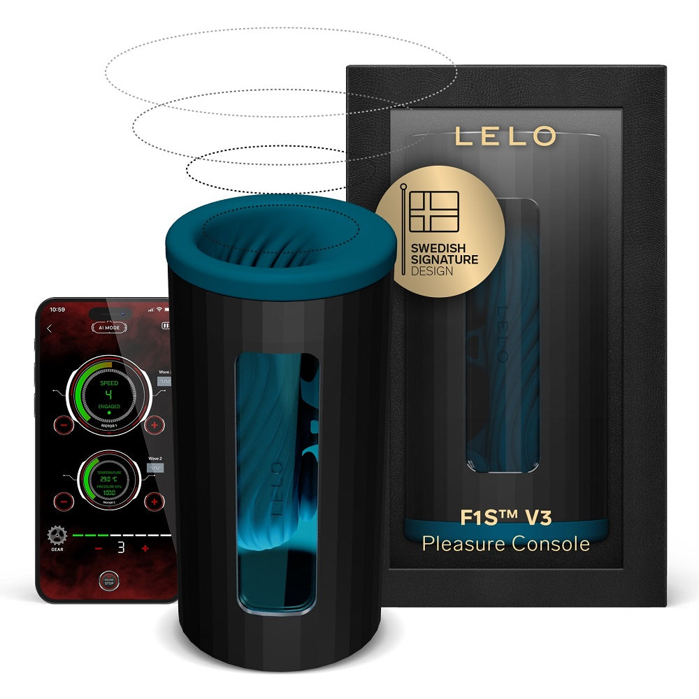 LELO F1S V3 AI Interactive Male Masturbator Blue