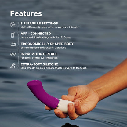 LELO Gigi 3 App Controlled G-Spot Vibrator Deep Rose