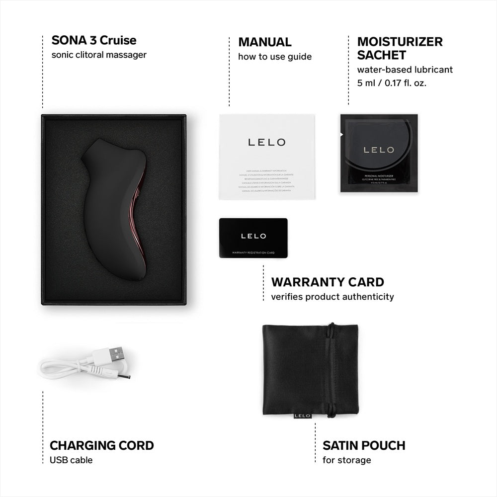 LELO Sona 3 Cruise Clitoral Massager Black